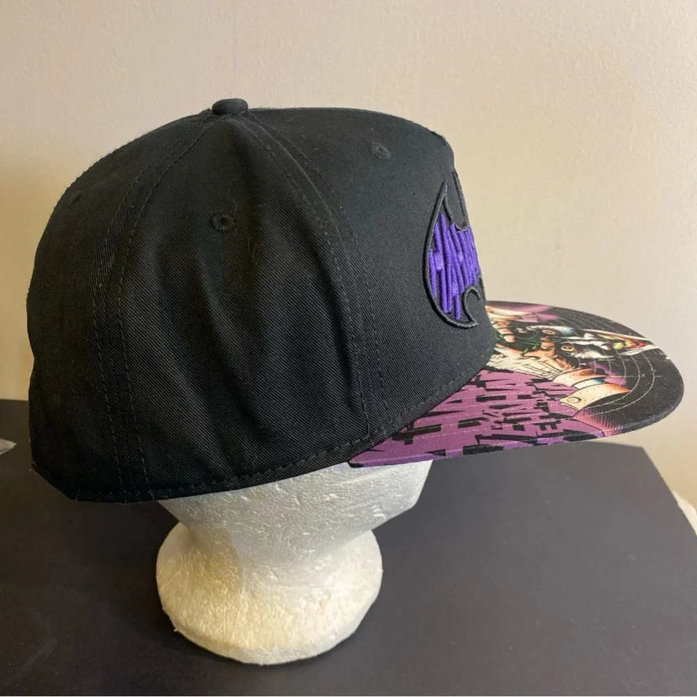 Joker‎ Hat Snapback Baseball Cap Men Black HAHAHA Batman Flat Bill Graphic